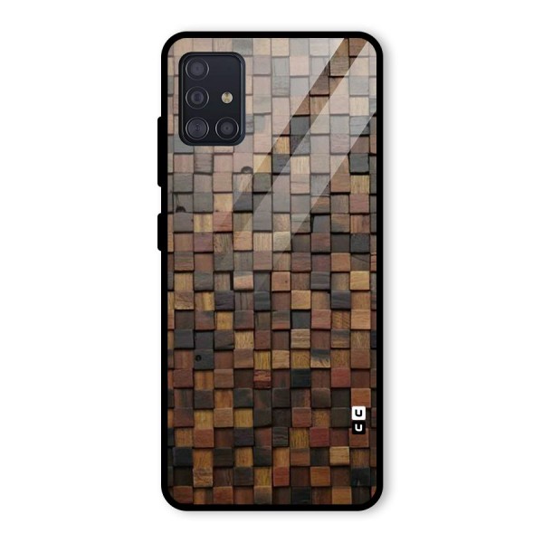 Blocks Of Wood Glass Back Case for Galaxy A51