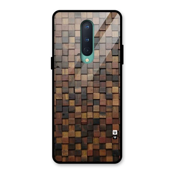 Blocks Of Wood Glass Back Case for OnePlus 8