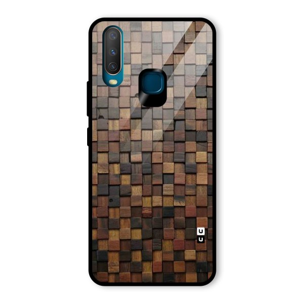 Blocks Of Wood Glass Back Case for Vivo Y12