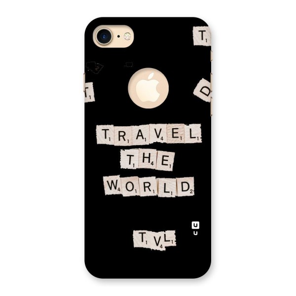 Blocks Travel Back Case for iPhone 8 Logo Cut