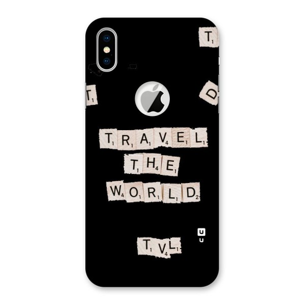 Blocks Travel Back Case for iPhone XS Logo Cut