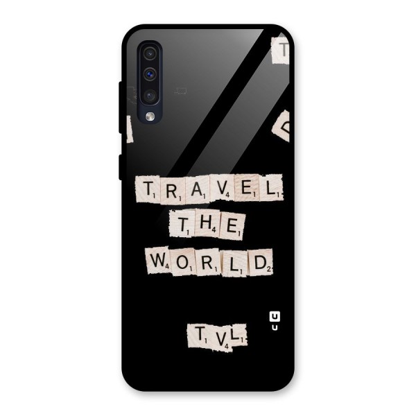 Blocks Travel Glass Back Case for Galaxy A50s