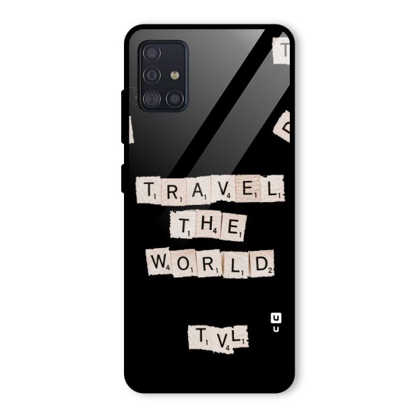 Blocks Travel Glass Back Case for Galaxy A51