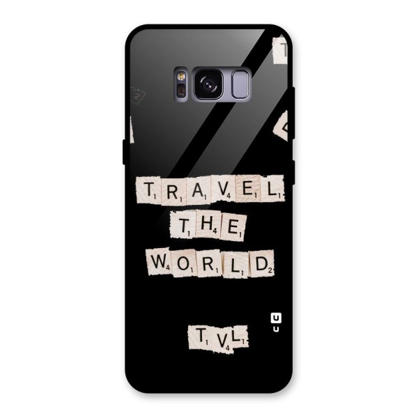 Blocks Travel Glass Back Case for Galaxy S8