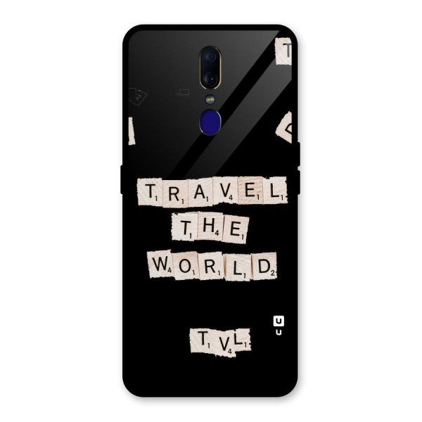 Blocks Travel Glass Back Case for Oppo F11