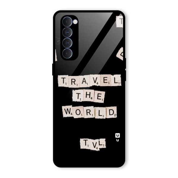 Blocks Travel Glass Back Case for Oppo Reno4 Pro