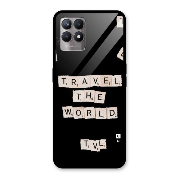 Blocks Travel Glass Back Case for Realme 8i