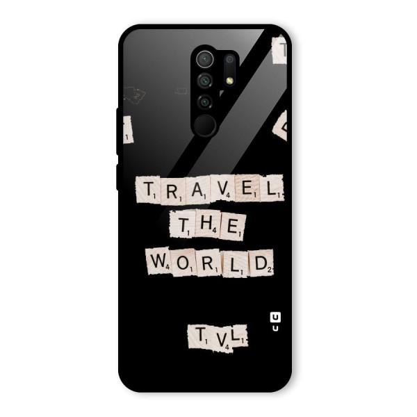 Blocks Travel Glass Back Case for Redmi 9 Prime