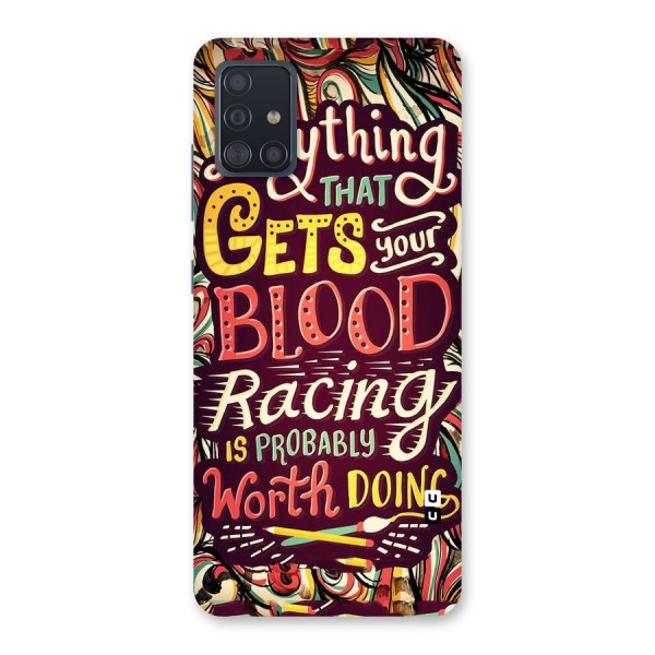 Blood Racing Back Case for Galaxy A51