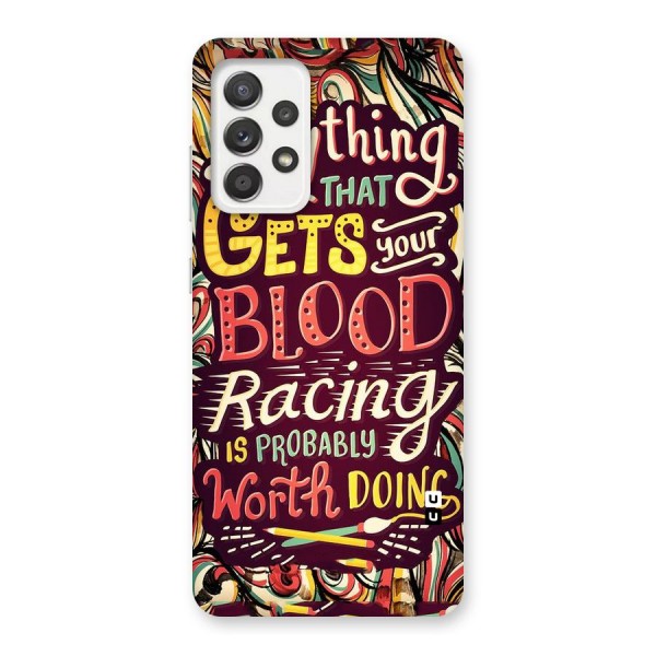 Blood Racing Back Case for Galaxy A52