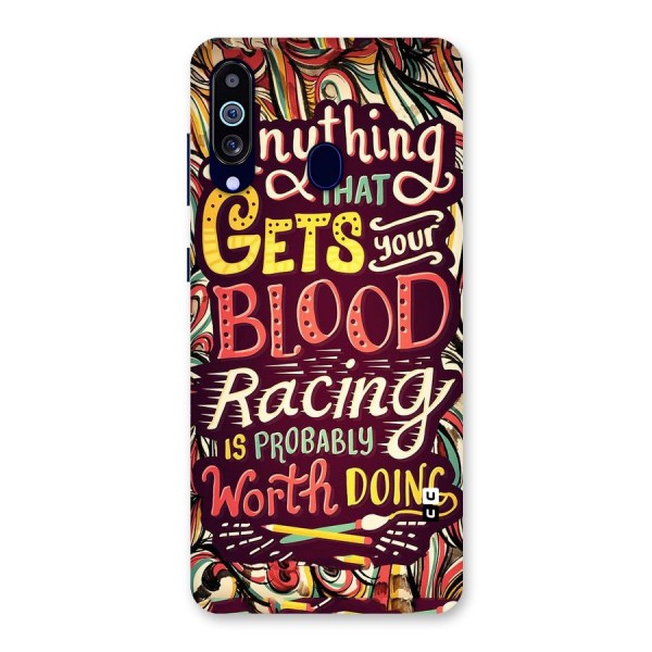 Blood Racing Back Case for Galaxy A60