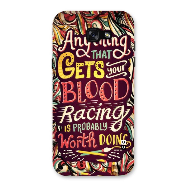 Blood Racing Back Case for Galaxy A7 (2017)