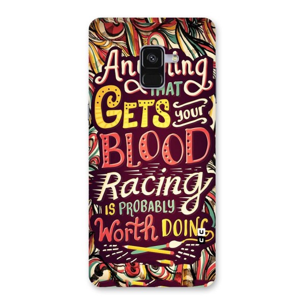 Blood Racing Back Case for Galaxy A8 Plus