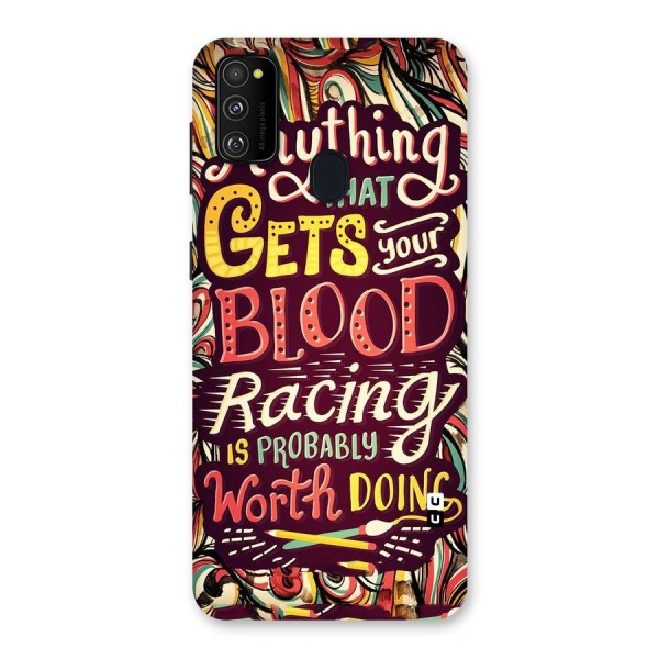 Blood Racing Back Case for Galaxy M21