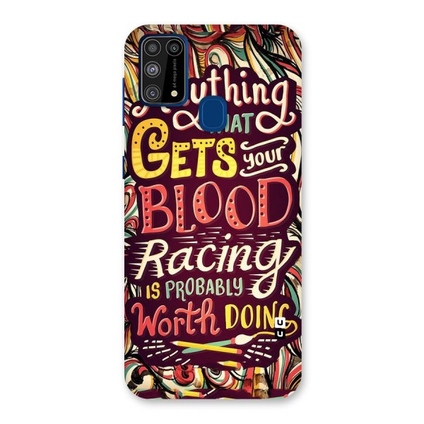 Blood Racing Back Case for Galaxy M31