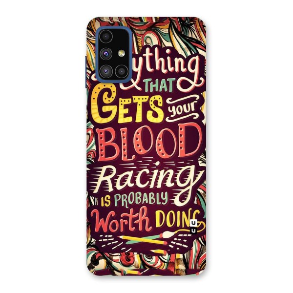 Blood Racing Back Case for Galaxy M51