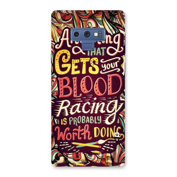 Blood Racing Back Case for Galaxy Note 9