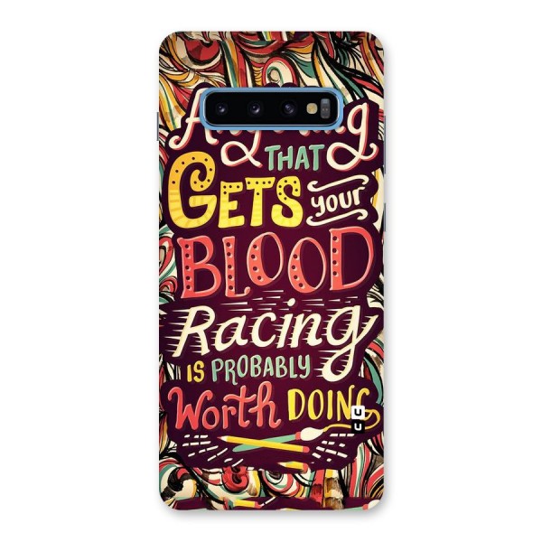 Blood Racing Back Case for Galaxy S10 Plus