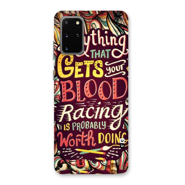 Blood Racing Back Case for Galaxy S20 Plus