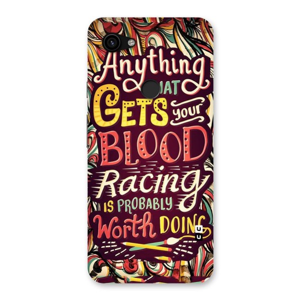 Blood Racing Back Case for Google Pixel 3a XL