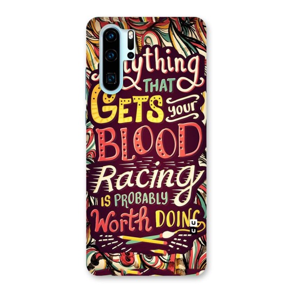 Blood Racing Back Case for Huawei P30 Pro