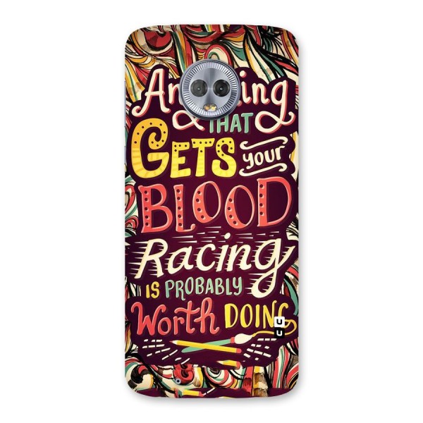 Blood Racing Back Case for Moto G6