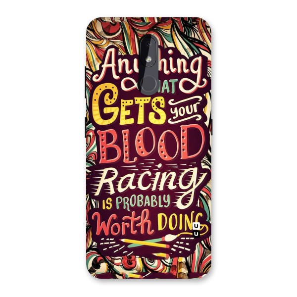 Blood Racing Back Case for Nokia 3.2