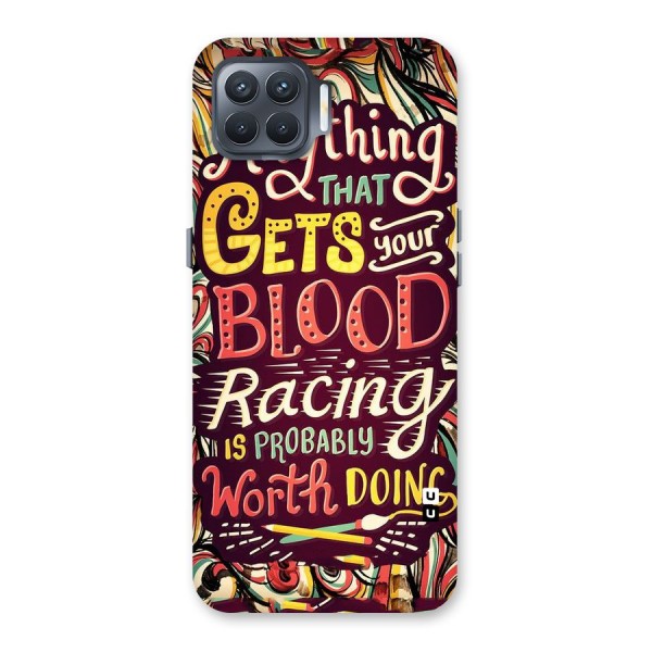 Blood Racing Back Case for Oppo F17 Pro