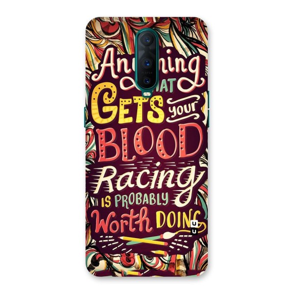 Blood Racing Back Case for Oppo R17 Pro