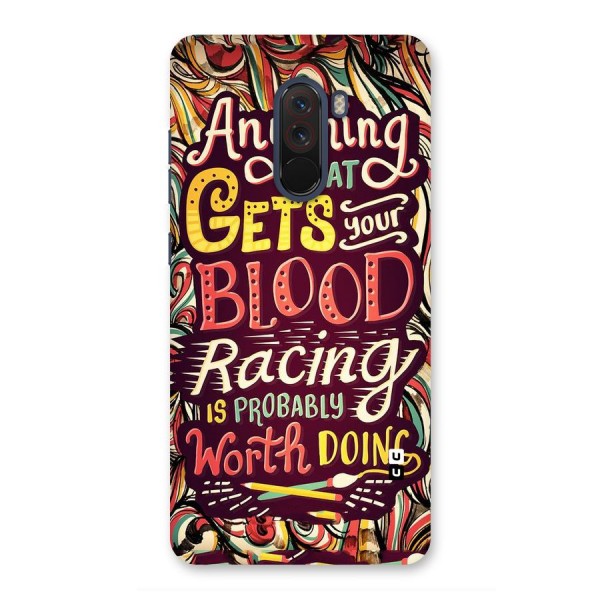 Blood Racing Back Case for Poco F1