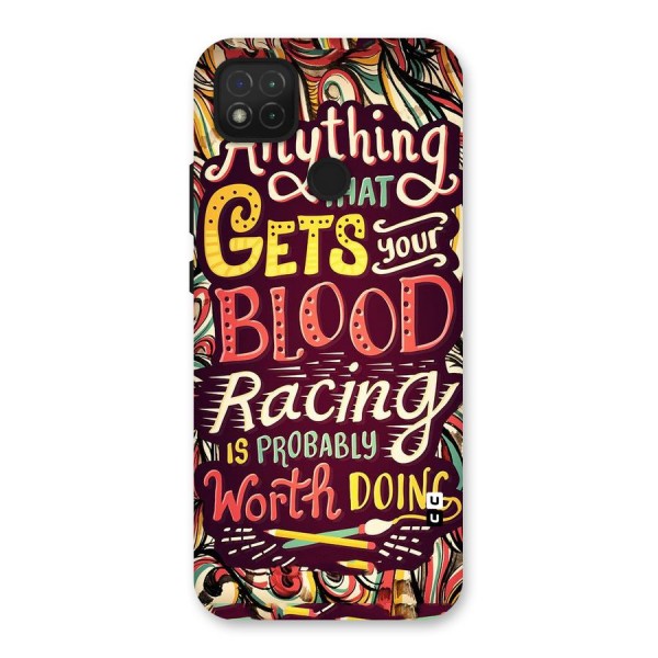 Blood Racing Back Case for Redmi 9C