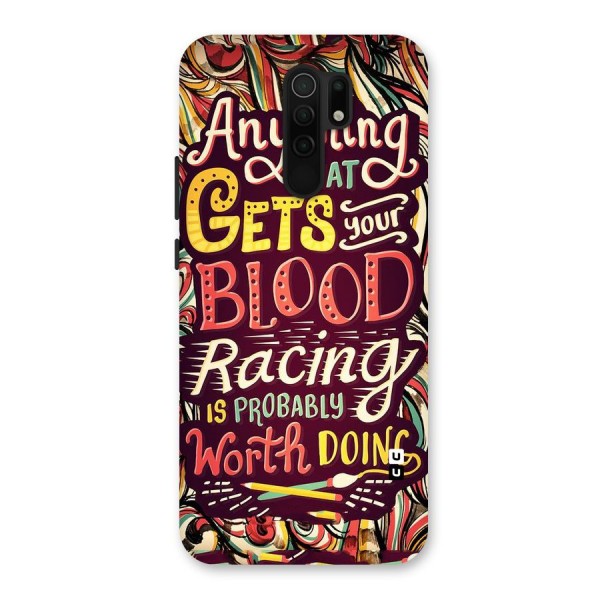 Blood Racing Back Case for Redmi 9 Prime