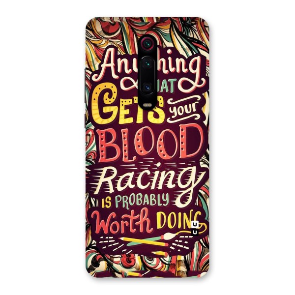 Blood Racing Back Case for Redmi K20 Pro