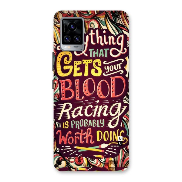 Blood Racing Back Case for Vivo V20 Pro