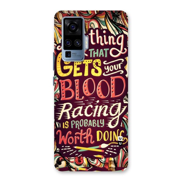 Blood Racing Back Case for Vivo X50 Pro