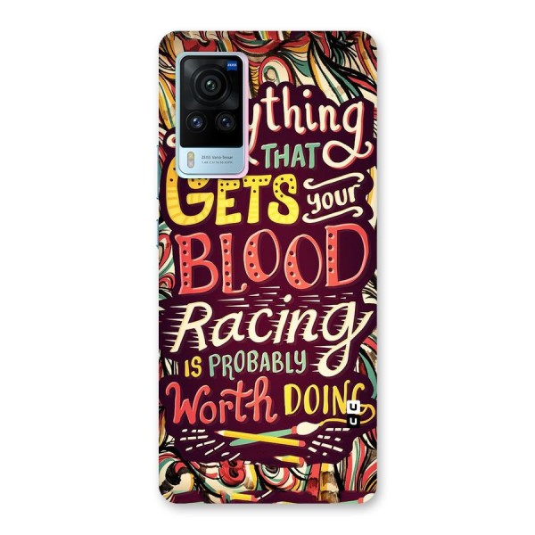 Blood Racing Back Case for Vivo X60 Pro