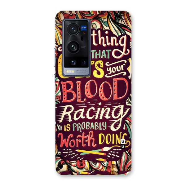 Blood Racing Back Case for Vivo X60 Pro Plus