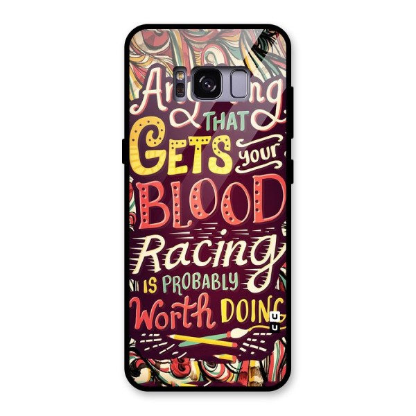 Blood Racing Glass Back Case for Galaxy S8