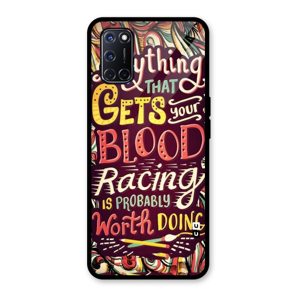 Blood Racing Glass Back Case for Oppo A52