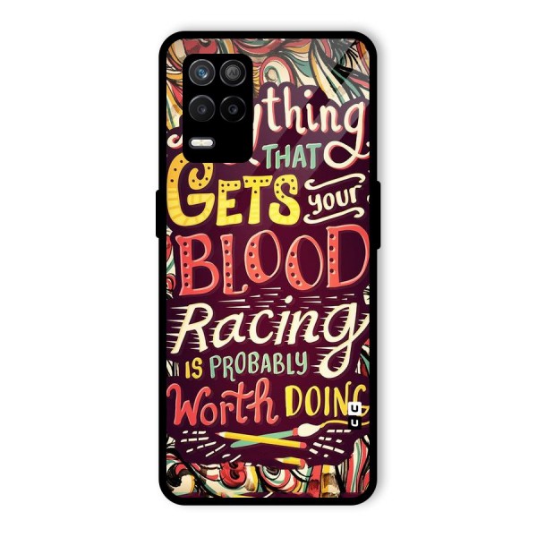 Blood Racing Glass Back Case for Realme 9 5G