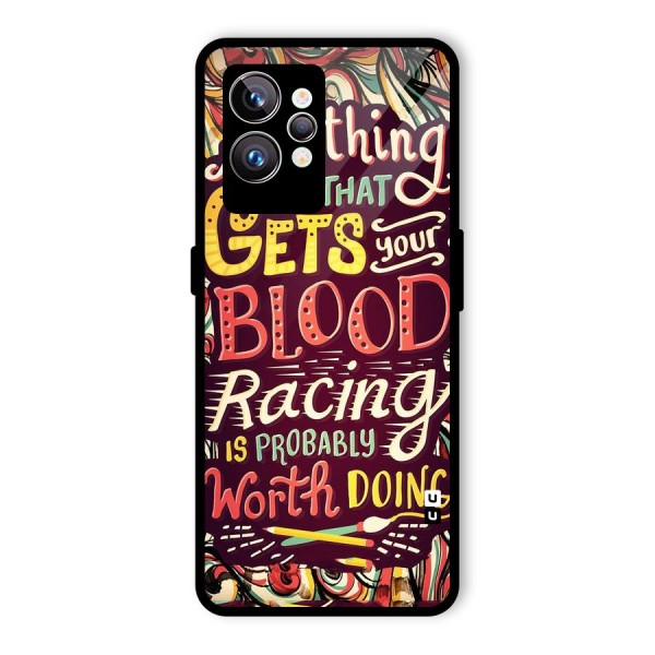 Blood Racing Glass Back Case for Realme GT2 Pro