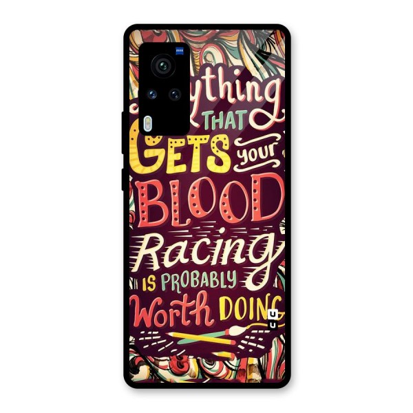 Blood Racing Glass Back Case for Vivo X60 Pro