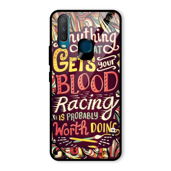 Blood Racing Glass Back Case for Vivo Y12