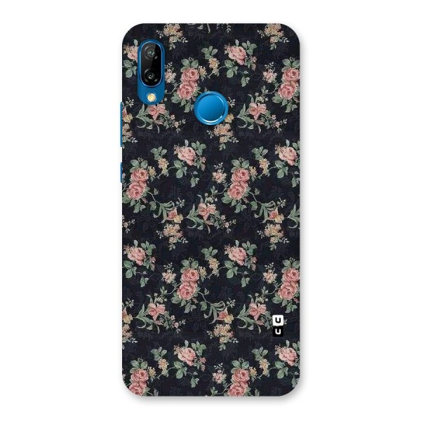 Bloom Black Back Case for Huawei P20 Lite