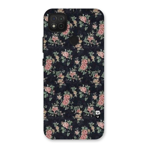 Bloom Black Back Case for Redmi 9C