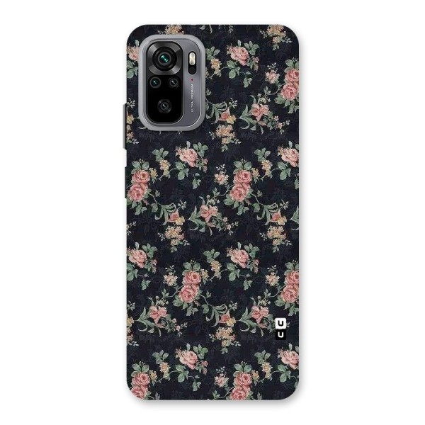 Bloom Black Back Case for Redmi Note 10