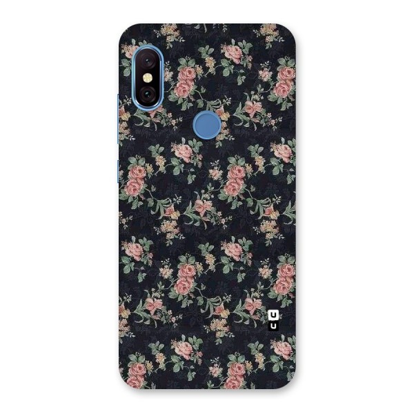 Bloom Black Back Case for Redmi Note 6 Pro