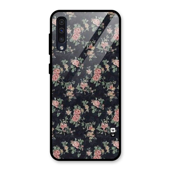 Bloom Black Glass Back Case for Galaxy A50s