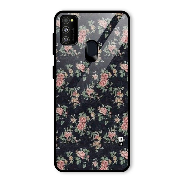 Bloom Black Glass Back Case for Galaxy M21