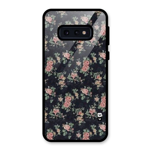 Bloom Black Glass Back Case for Galaxy S10e